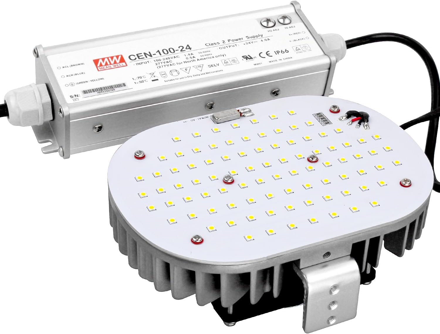 OSTEK 150W LED Shoebox Retrofit Kit – 20,250LM 5000K, E39 Mogul Base, Replaces 600W MH/HPS/HID Bulbs, LED Retrofit Light for Parking Lots, Tennis Courts & Street Lighting