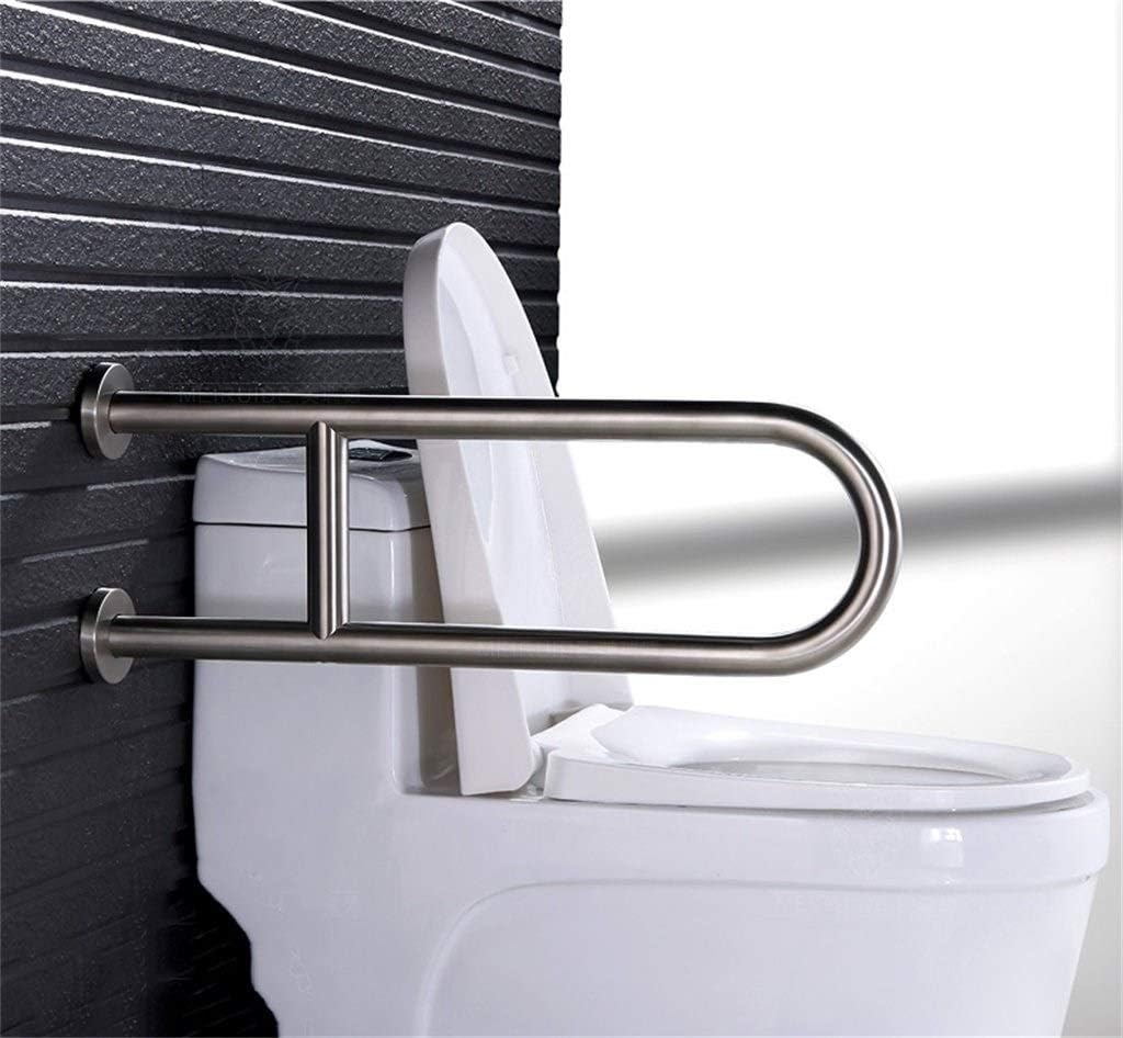 Toilet Frame Bathroom Toilet Grab Handles U-Shaped Grab Bars for Toilet and Bathrooms Brushed Nickel, Polished Chrome Support Handrail for Showers, an