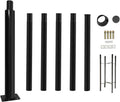20FT Tall Street Light Pole, Heavy Duty Split Street Lamp Post for Outdoor Street Courtyard Parking Lot Adjustable Height Lighting Post Fixtures with Mounting Ground Cage (20FT 114+76mm)