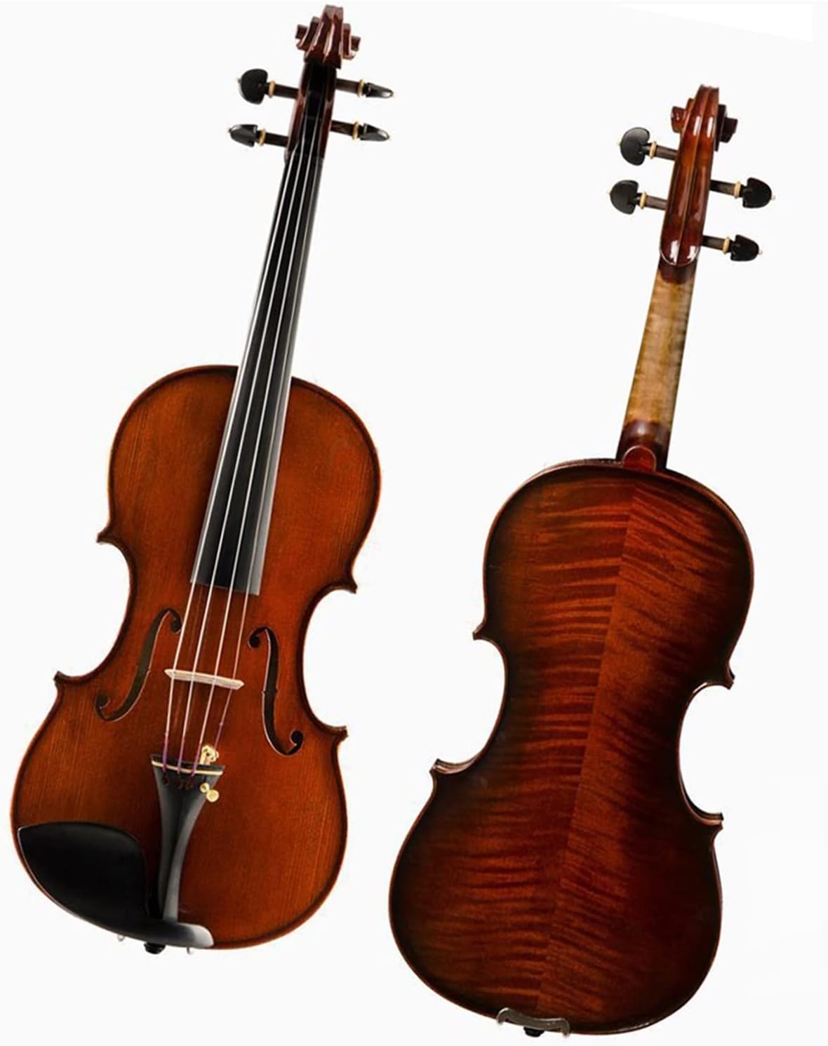 TSTS Solid Wood Handmade Violin Professional Playing Type Beginner Adult Student Violin Musical Instrument Adults Violins (Color : 3/4)