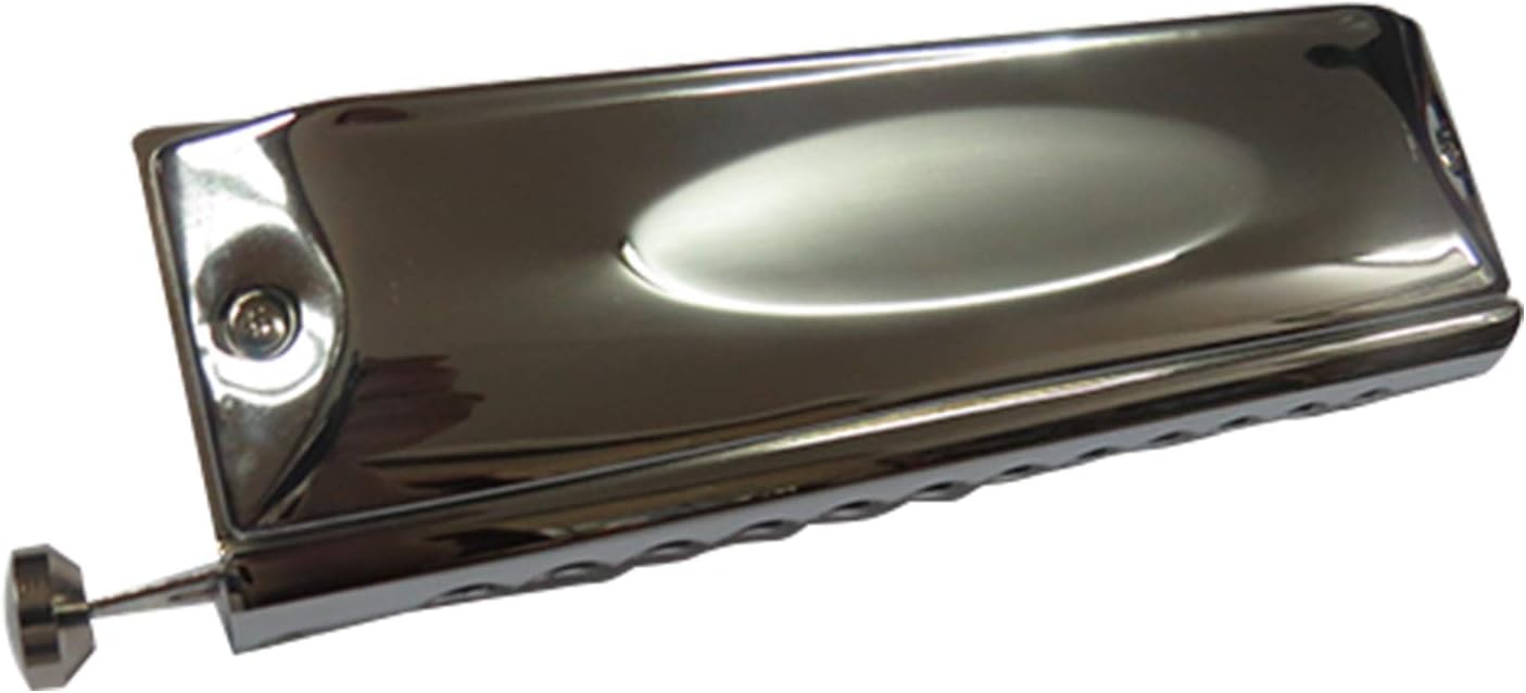East top Chromatic Harmonica Bb key with Brass Comb, 12 Holes 48 Tones Professional Mouth Organ Harmonica For Adults, Professionals and Students (brass comb-Bb)