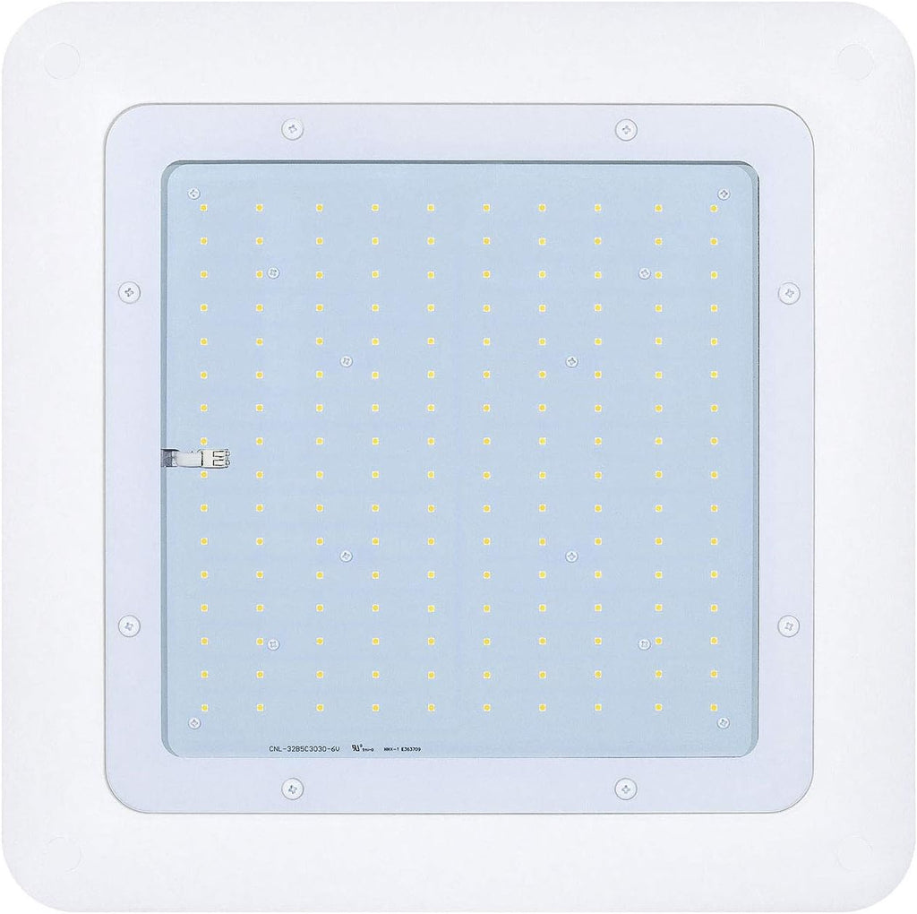 Hytronics 150W LED Canopy Light, 500-750W HPS/HID Replacement, 21000 Lumens, 140 LM/W, 5000K, Waterproof and Outdoor Rated, DLC&UL Listed, Gas Station, Street, Area & Outdoor Lighting, White