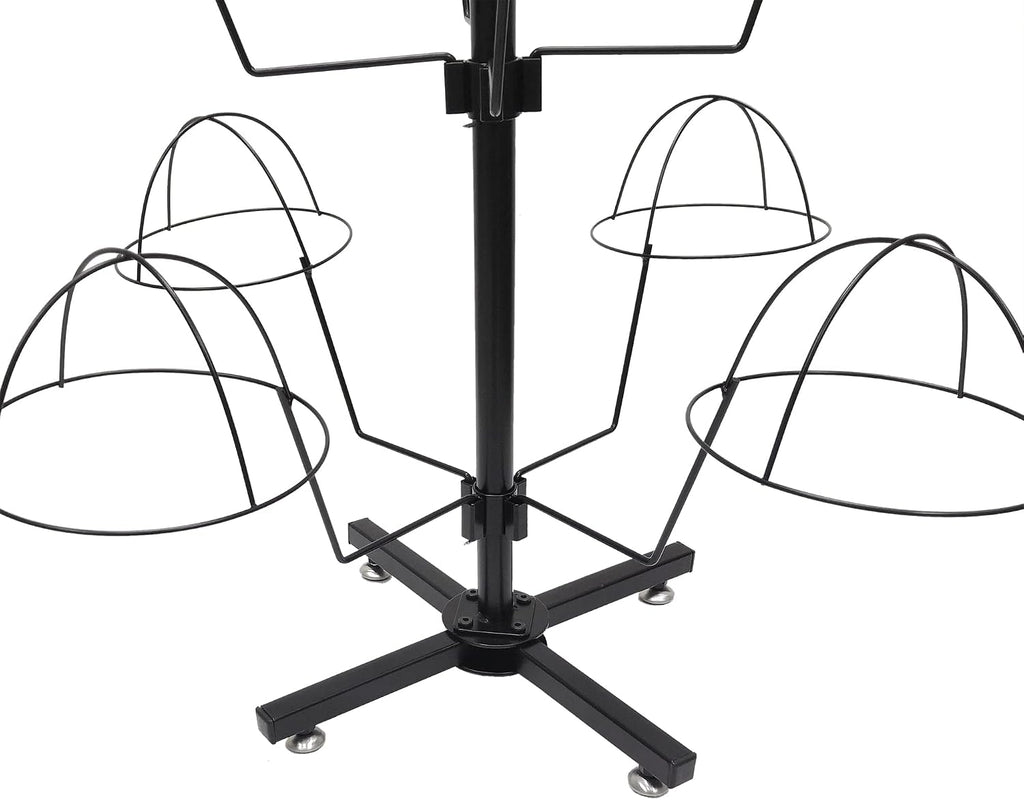 FixtureDisplays® Countertop Hat Rack Headwear Wig Cap Display Tabletop Stand 24x24x37' 3-Tier 12 Hats 10125-2D