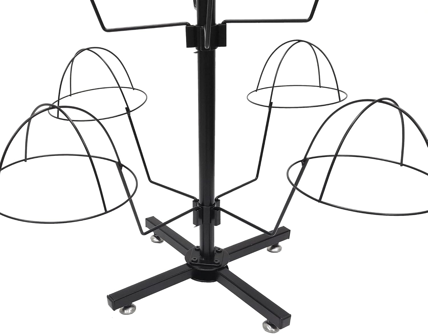 FixtureDisplays® Countertop Hat Rack Headwear Wig Cap Display Tabletop Stand 24x24x37' 3-Tier 12 Hats 10125-2D