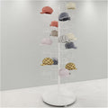Hat Rack Hat Display Stand Standing Hat Racks for Baseball Caps Display, Large Capacity Metal Hat Holder Organizer - Place 30 Hats, for Commercial/Shops/Salons