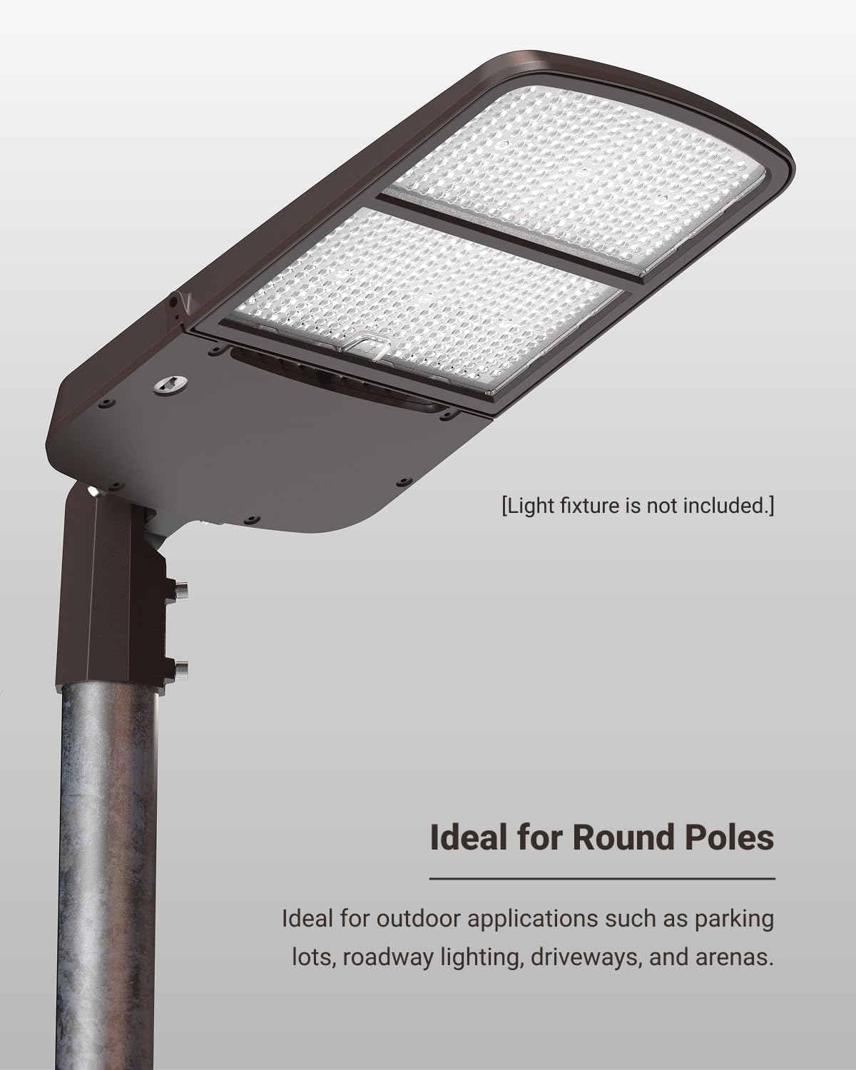 Sunco 20 Pack Slip Fitter Adapter for LED Parking Lot Light, Adapter for Shoebox Commercial Street Area Lighting Accessory, Wet Rated, 5 Year Warranty.