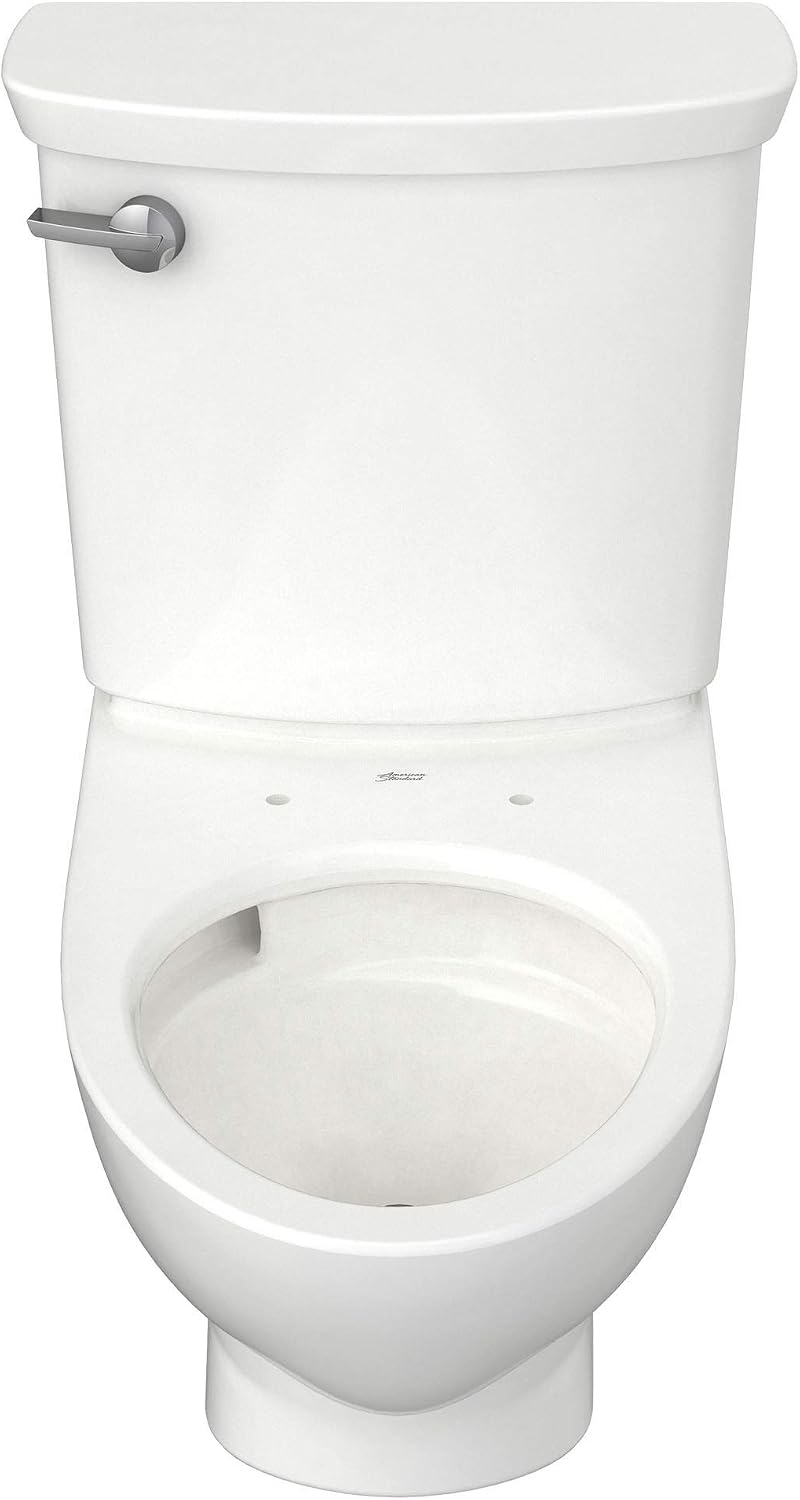 American Standard 2882107.020 Glenwall VorMax Wall-Hung Elongated Toilet with Left Hand Trip Lever, 1.28 gpf, White