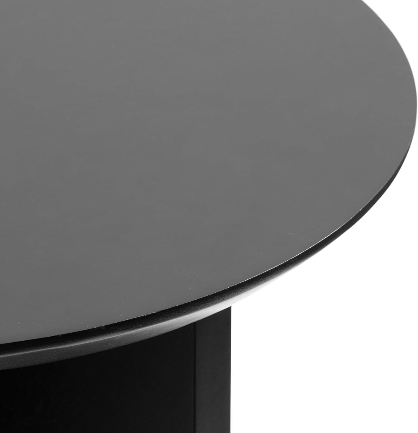 Kate and Laurel Faiza Modern Wooden Round Side Table, 18 x 18 x 20, Black, Transitional Wood End Table for Use as Bedroom Nightstand or Living Room Accent Table