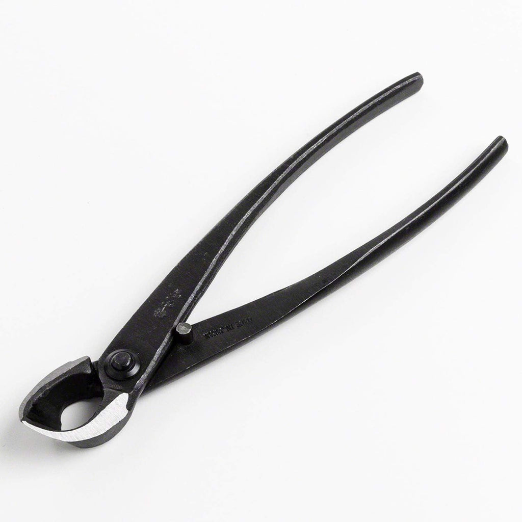 Wazakura 4PCS Bonsai Essential Tool Kit MADE IN JAPAN, Yasugi Steel Twig Bonsai Scissors + Concave Branch Cutter 8in (200mm) + Stainless Tweezers + Sap Eraser Set