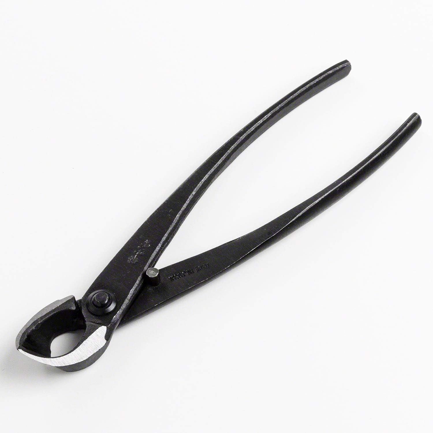 Wazakura 4PCS Bonsai Essential Tool Kit MADE IN JAPAN, Yasugi Steel Twig Bonsai Scissors + Concave Branch Cutter 8in (200mm) + Stainless Tweezers + Sap Eraser Set