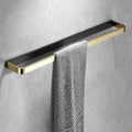Towel Rail for Bathroom,Light All Copper Solid Hand Towel Holder,Bathroom Rail,Wall-Mounted Towel Bar/Single Rod Black Gold 60Cm,Single Rod Black Gold 60cm-a