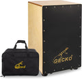 GECKO Cajon BOX Drum-Wooden Percussion Box musical instrument bass drum box acoustic box drum beat box with Internal Adjustable Guitar Strings cajon drum set package