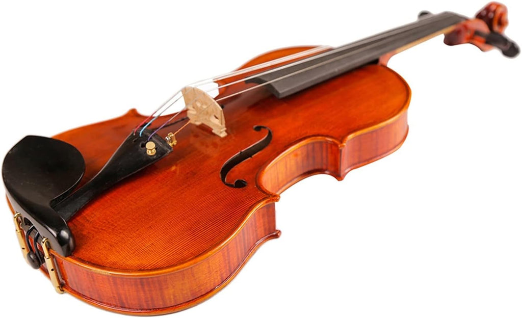 TSTS Professional Violin 20 Years Old Naturally Dried Stripes Maple Violin Body Handmade 4/4 Violin Musical Instrument Adults Violins (Color : 4/4)