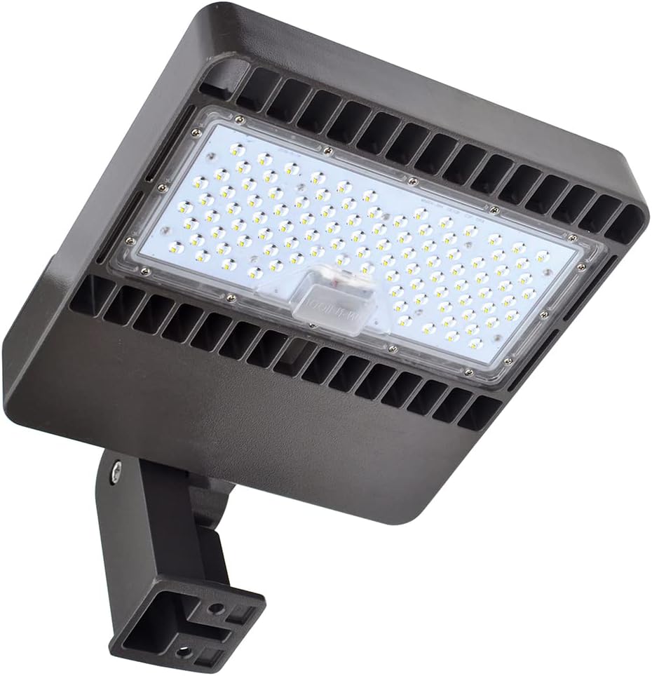 LED Parking Lot Lighting 150w - 19,500 Lumen - 130 Lumen to Watt - 5000K Bright White - Dimmable Outdoor Large Area Light - LED Shoebox Lights – Arm Mount for Square Pole – ETL & DLC Listed
