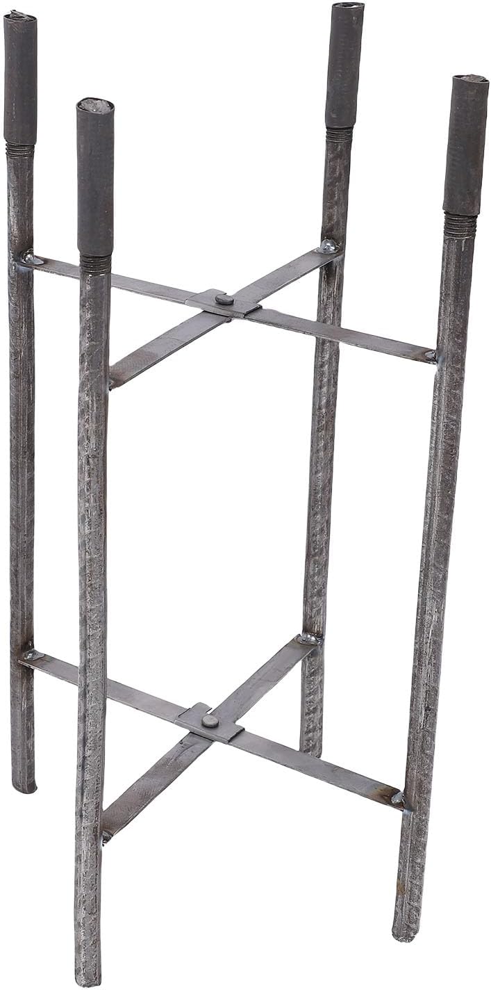 Hilitand Solar Street Light Pole, Heavy Duty Split Mounting Support for Parking Lot Garden Hot Galvanized Q235 Alloy Steel 13FT 4 Section 3 Inch Top Diameter 1 Pack