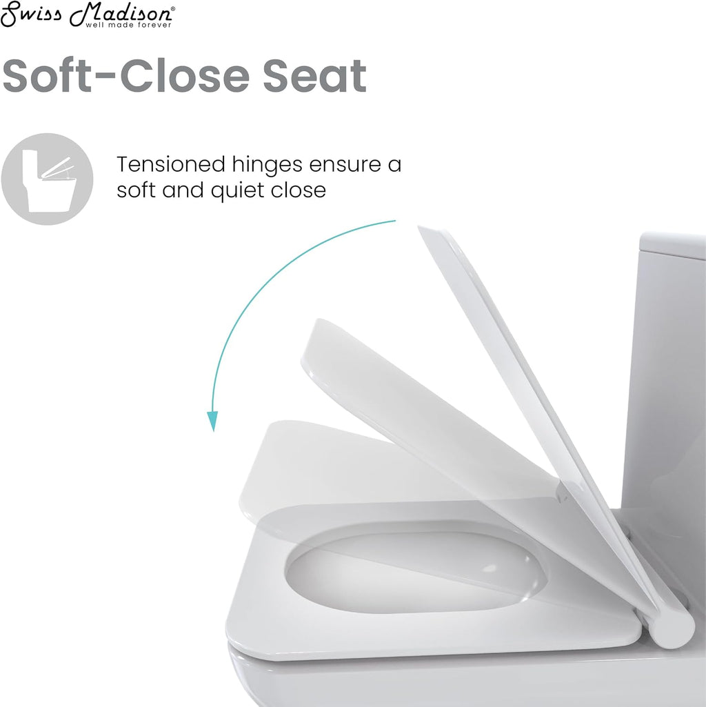 Carre One-Piece Square Toilet Dual-Flush 1.1/1.6 gpf, Touchless