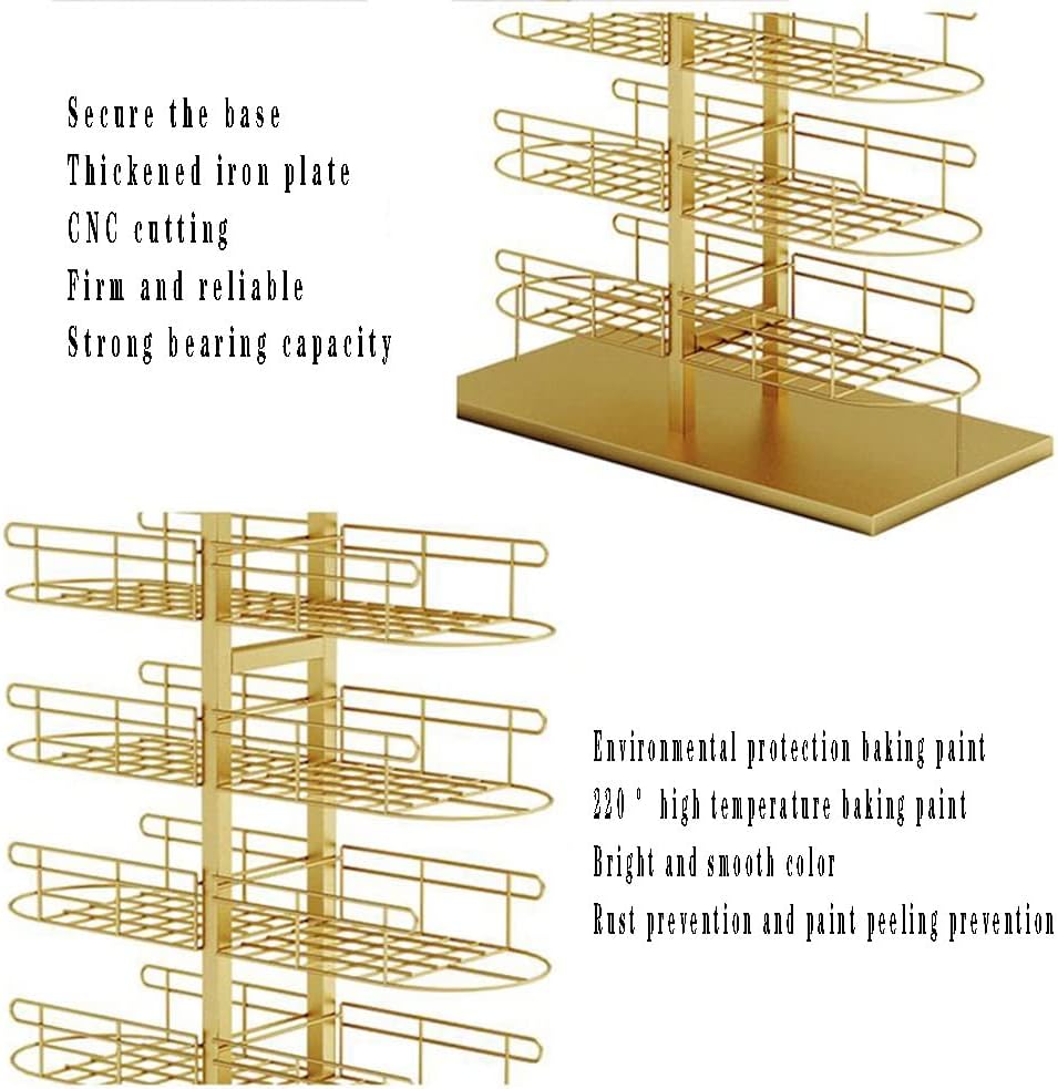 zktoermn 8 Tier Hat Display Stand Metal, Standing Hat Organizer Rack for Baseball Caps/Cowboy Hats/Full Brim Hat Easy Assembly(Black)