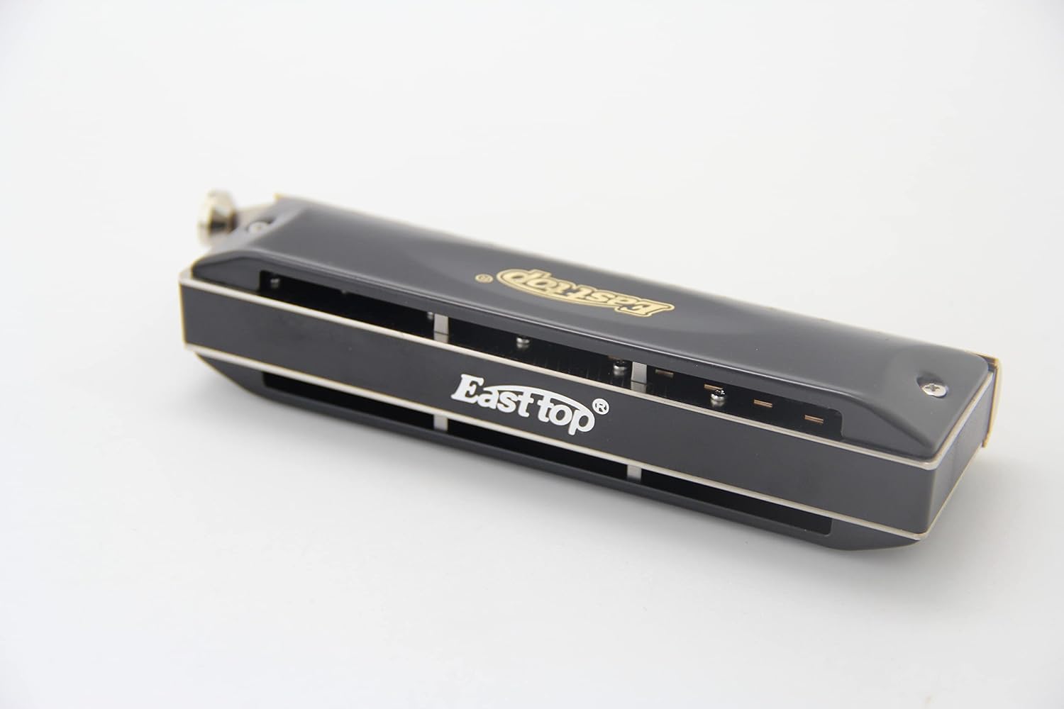 East top Chromatic Harmonica Key of C, 12 Holes 48 Tones Chromatic Mouth Organ Harmonica For Adults, Professionals and Students (BK)