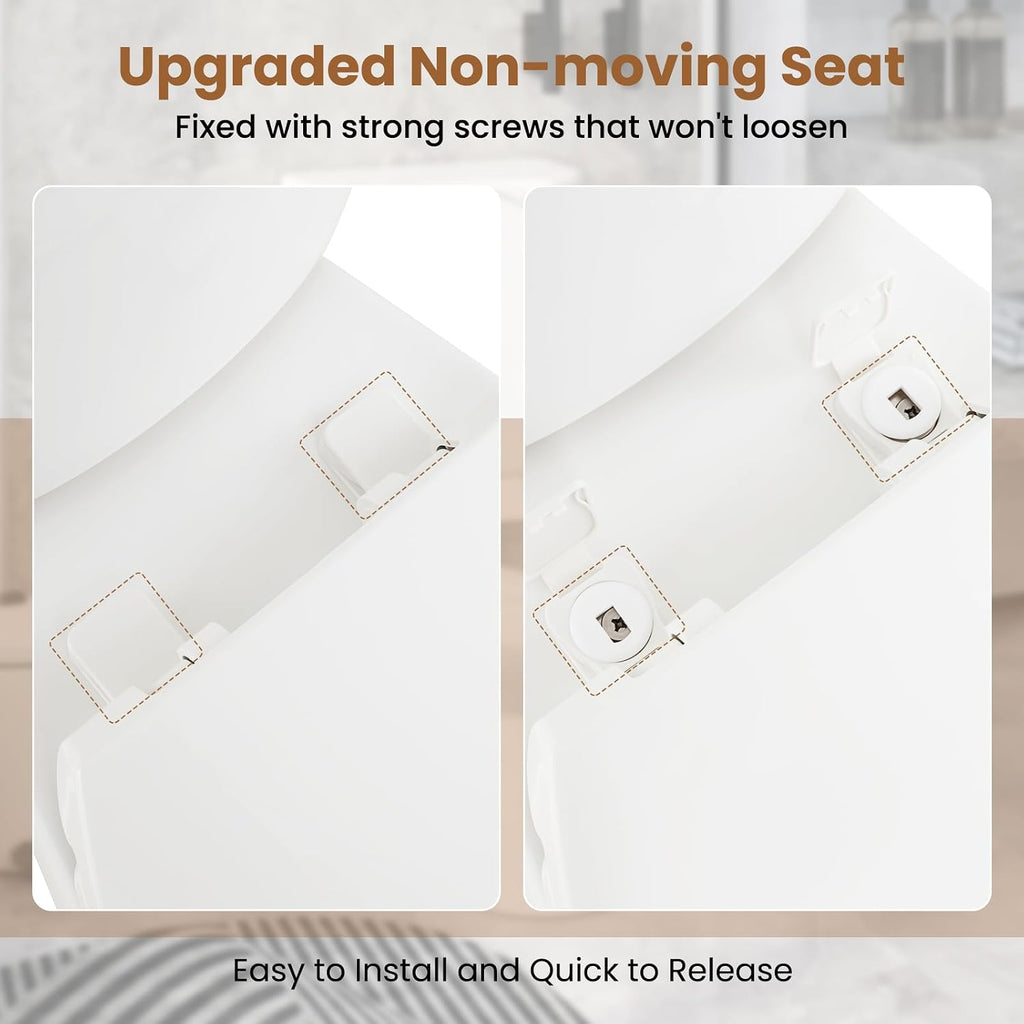 Giantex Two-Piece Elongated Toilet with 17.5' ADA Comfort Height Seat, Powerful Dual Flush 1.1/1.28 GPF, MAP 1000g, Soft Close Seat & 12' Rough-In, Water Sense, cUPC and CEC Approved, Load 880Lbs