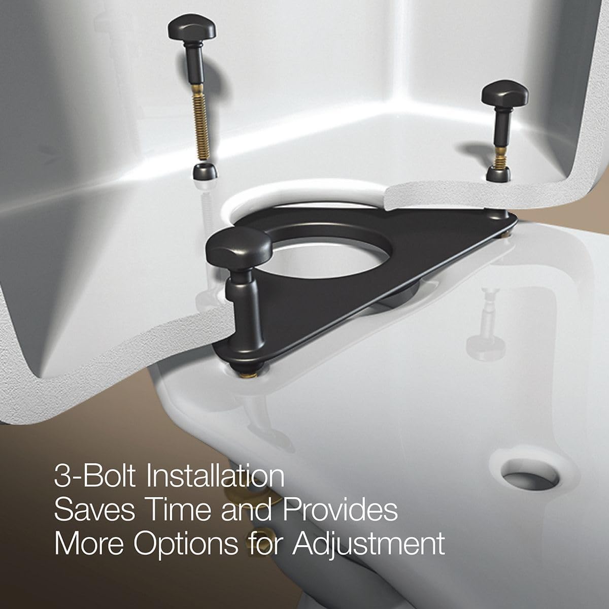 KOHLER Kingston™ Two-Piece Round-Front 1.28 Gpf Toilet with Left-Hand Trip Lever