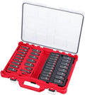 Socket Set For Milwaukee 49-66-6805 3/8' Impact Duty Socket Packout Set (Size:16.3 x 19.7 x 4.6 in) - 36 PC, Red,black