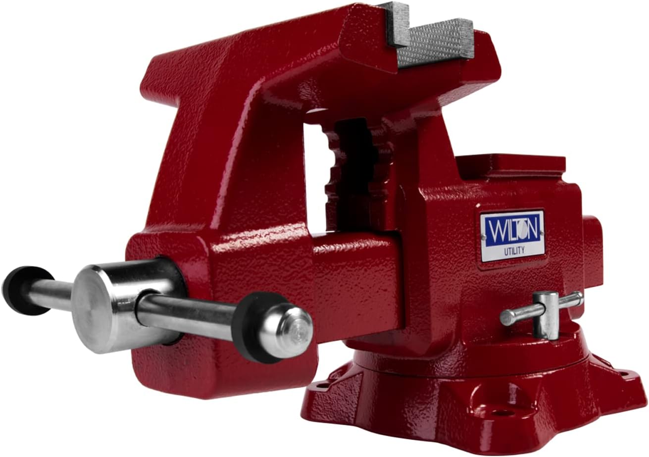 Wilton Utility Bench Vise, 6-1/2' Jaw Width, 6' Jaw Opening, 4' Throat (Model 676U)