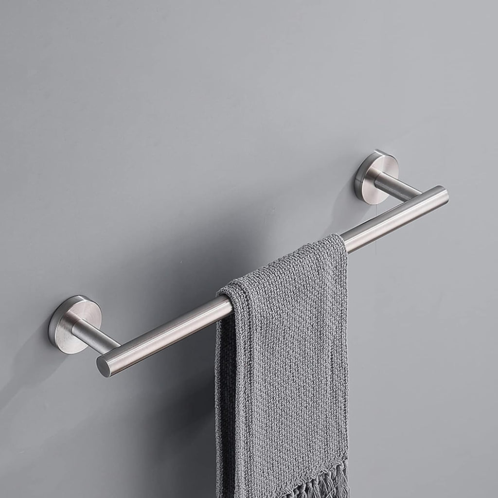 Bath Single Towel Bar Rail Wall Mounted Stainless Steel Brushed Finish Towel Holder for Bathroom & Kitchen(Black+Gold,60cm)