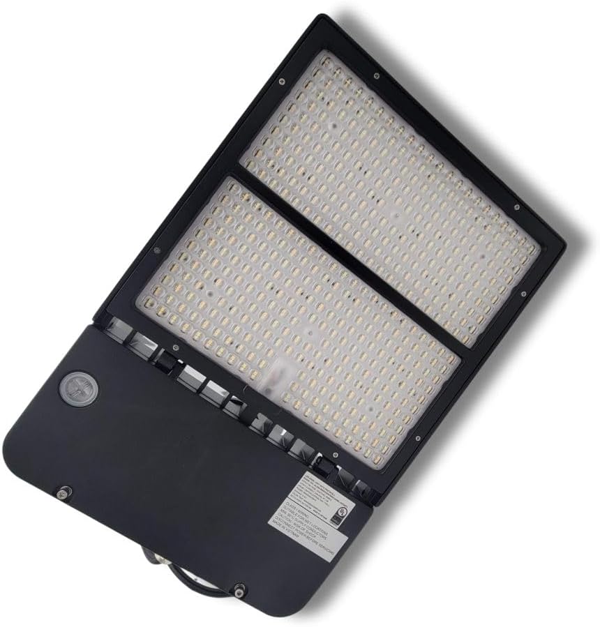 300W LED Street Light, DLC Certified Dusk to Dawn Parking Lot Lights - 6500K, 39000LM, Waterproof Outdoor Commercial Street & Area Lighting for Roadway, Security, Stadium, Pole Barn - ETL Listed