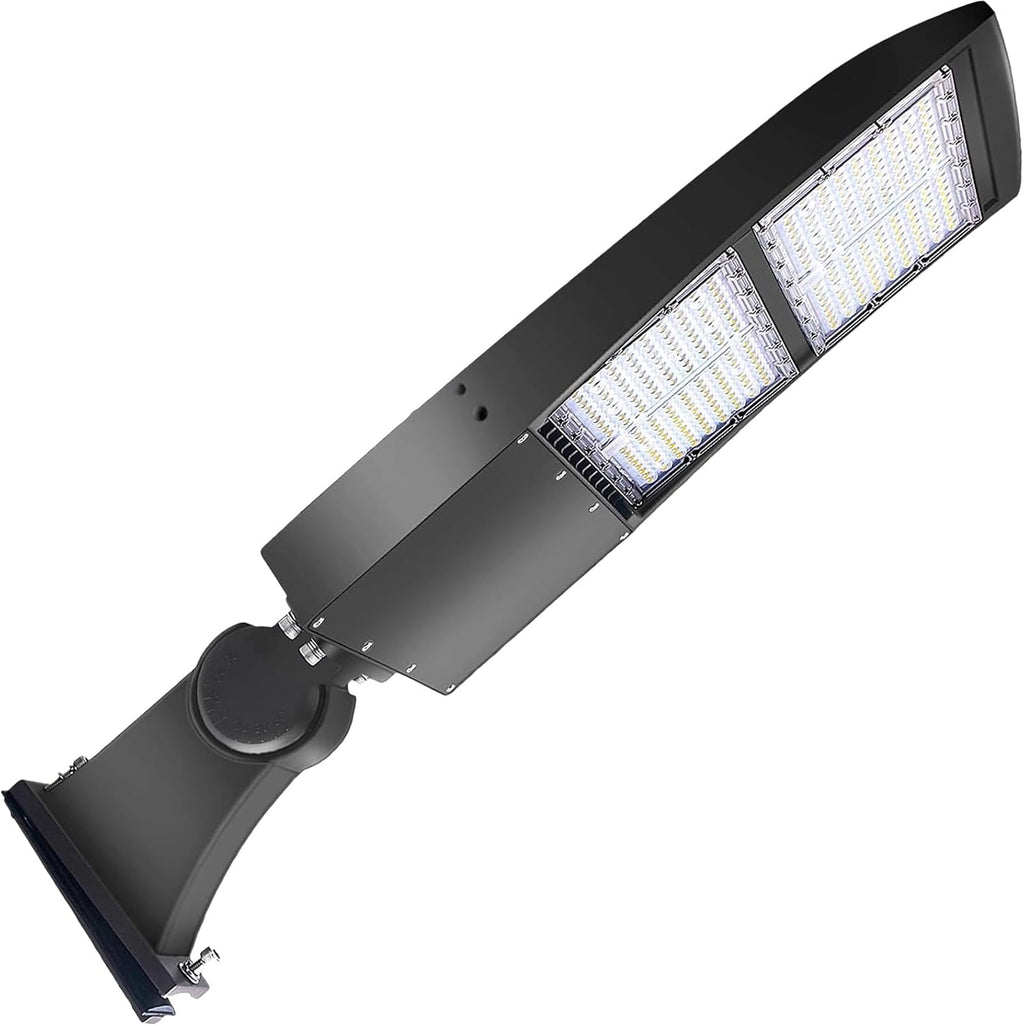 300W LED Parking Lot Light, 42000LM(140lm/w) LED Shoebox Area Light, 5000K Dimmable Commercial Outdoor Street Lighting(1000W HID/HPS Equivalent) with Direct Arm Mount IP65 100-277VAC