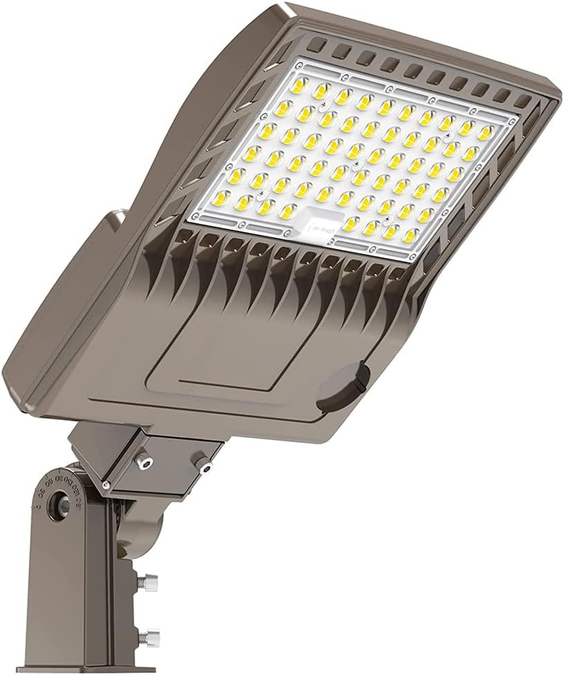 150w High Lumen Efficiency LED Shoebox Area Light Parking Lot Lighting Street Lamp Stadium Flood Fxiture Type III 5000k Lighting Facts