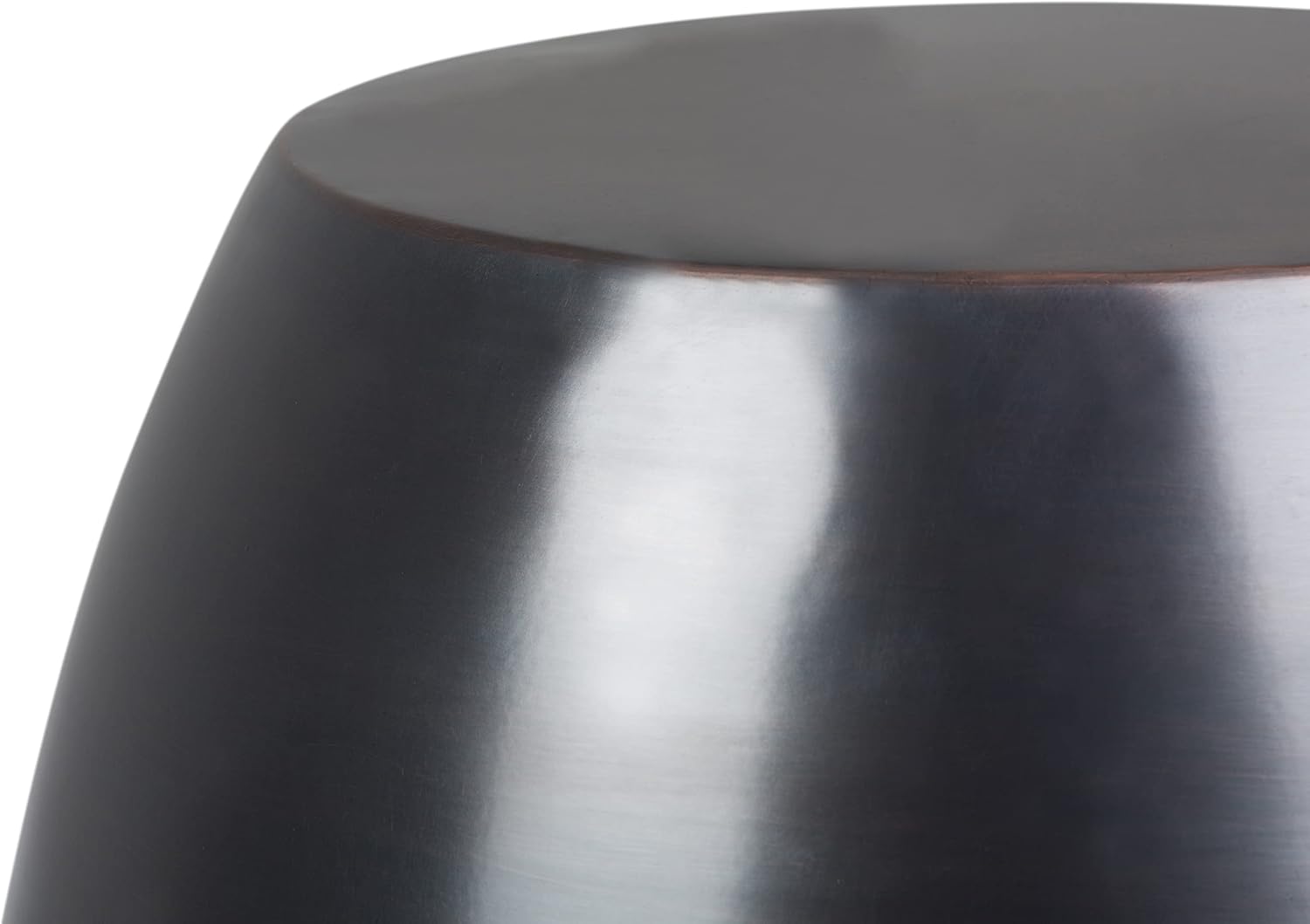 SIMPLIHOME Flanigan Metal Accent Table - 16 inch Wide Solid Metal Round Drum Side Table in Antique Copper, Industrial End Table or Coffee Table for Living Room with Honeycomb Design, Assembled