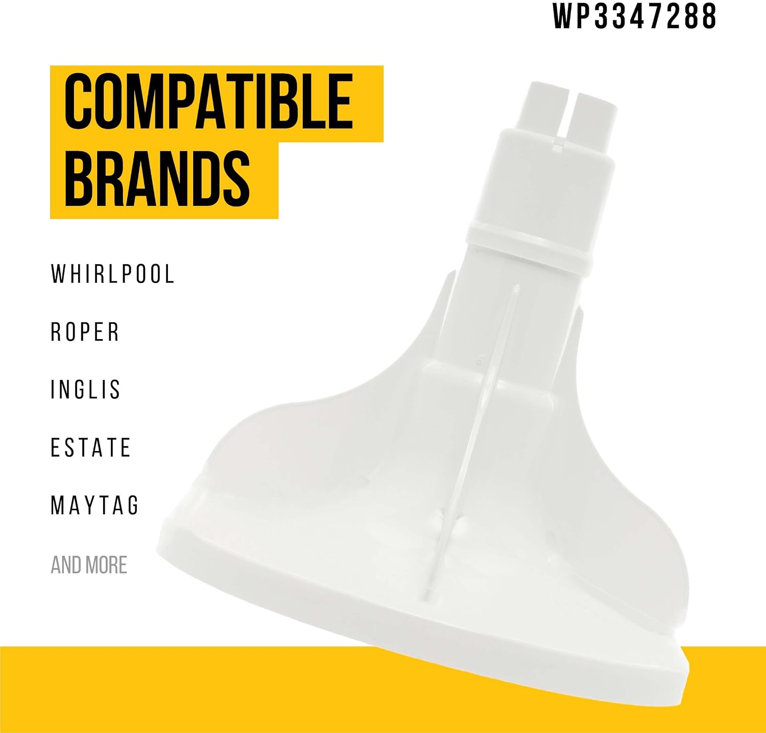 PartsBroz WP3347288 Agitator Base - Compatible With Whirlpool Roper Inglis Estate Washer - Replaces AP6008022 3347288 3348245 3352107 519233 PS11741151 Ultra Durable Replacement