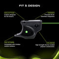 Viridian E Series Green Laser Sight, Custom Gun Fits, Railed or Non-Railed Pistols, Class 3R Green Laser Sight, 5mW Output