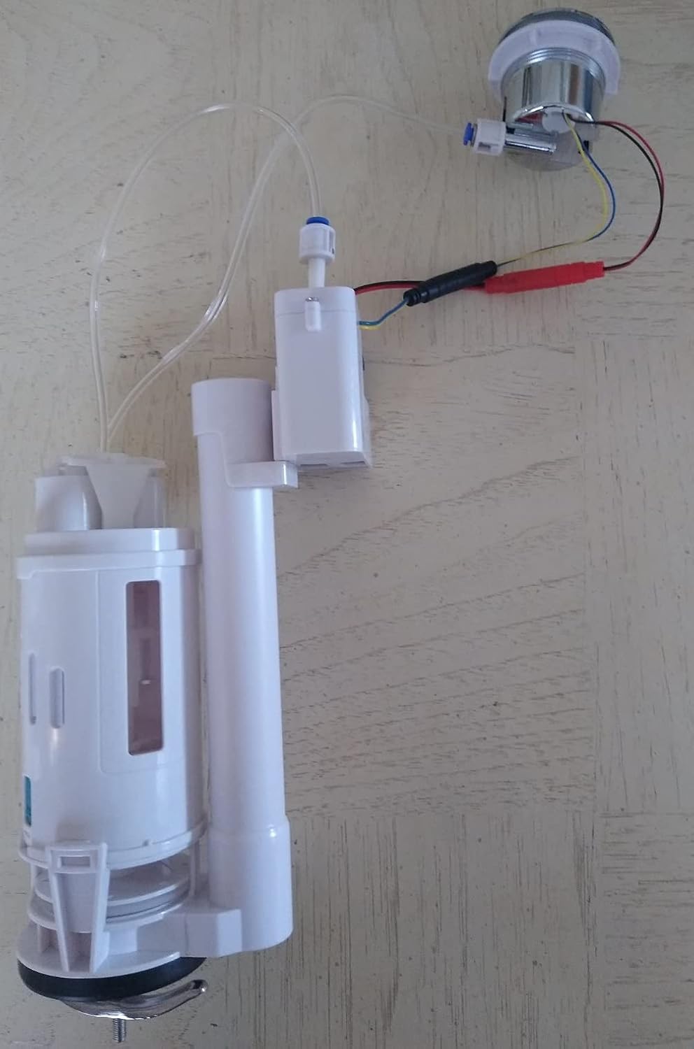 No Touch Flushing Kit, Microwave Controlled Automatic Toilet Flush Kit by NuFlush. Fits 2 inch One Piece Toilets