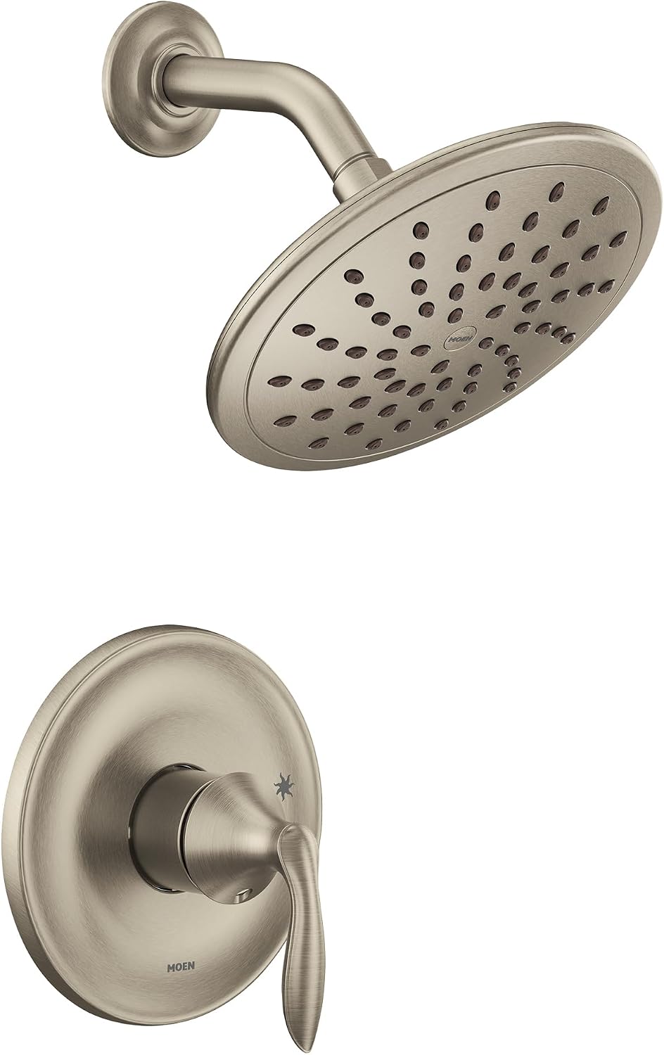 Moen UT2232EPBN Eva Collection M-CORE 2-Series 1-Handle Shower Trim Kit, Valve Required, Brushed Nickel