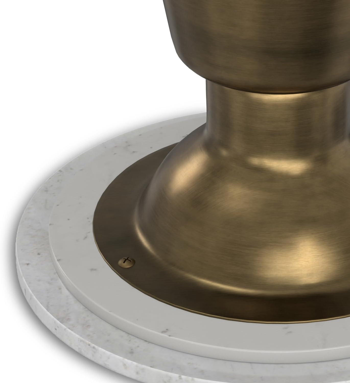 SIMPLIHOME Leyla Metal Side Table - 16 inch Wide Solid Metal Round Accent Table in Antique Brass, Modern Contemporary End Table for Living Room, Bedroom, or Office with Compact Design