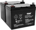 Casil 12V 35Ah SLA Battery – 2 Pack Replacement for Pride Mobility SC710 Victory 10 4-Wheel Scooter – U1 Group Size, AGM Deep Cycle Battery for Power Chairs & Mobility Devices