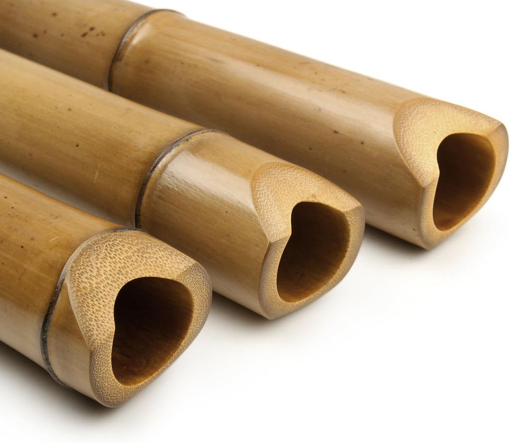 Traditional Musical Instrument D Key 5 Holes Japan Style Shakuhachi D/E Key Musical Instruments Bamboo Flute With Root Woodwind Instrument (1.6 E Key)