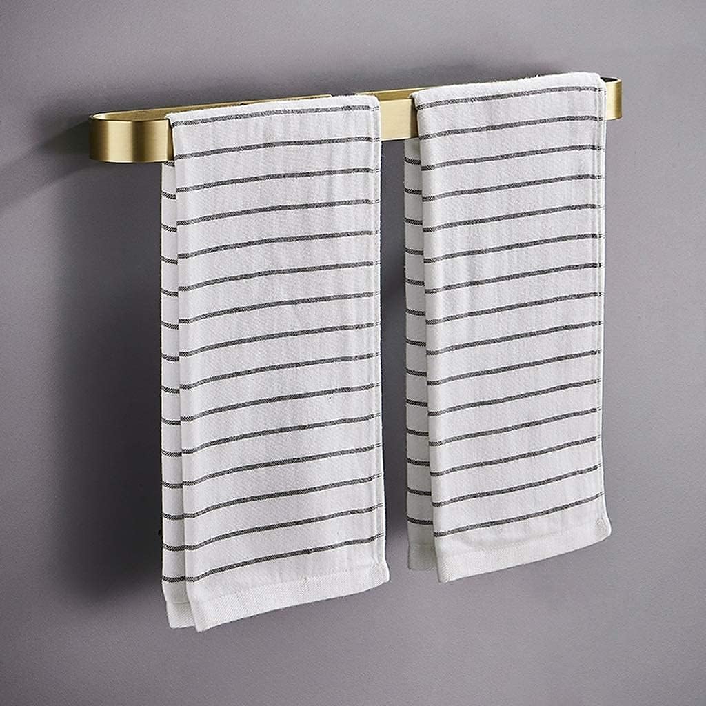 Towel Bar Towel Rails Bathroom Aluminum Towel Holder Bathroom Towels Rack Wall Mounted Hanging Towel Bar Organizer Kitchen Storage Shelf Towel Rail Tower Hanger/White/40Cm The New