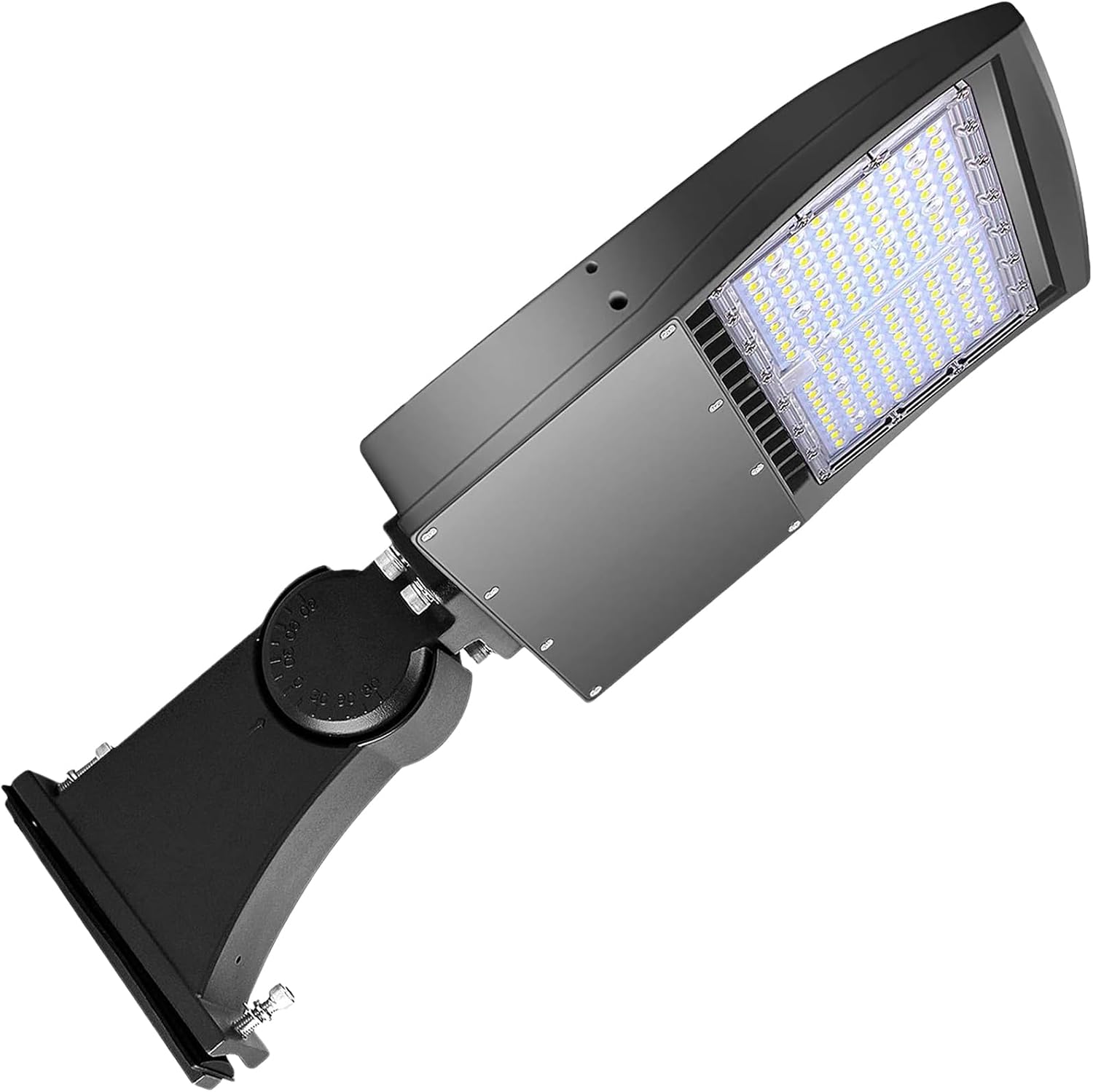 150W LED Parking Lot Light, 21000LM(140lm/w) LED Shoebox Area Light, 5000K Dimmable Commercial Outdoor Street Lighting(500W HID/HPS Equivalent) with Direct Arm Mount IP65 100-277VAC
