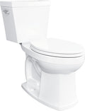 Gerber Avalanche Select 1.28 GPF Two-Piece Toilet with QuietClean Flush & KeepClean Surface, ADA Chair Height, 12-in Rough-In, Soft-Close Seat & Install Kit with Wax Ring, White, GRS48211E