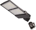 Power Switchable 200W 240W 300W LED Shoebox Light 3000K 4000K 5000K CCT Adjustable Outdoor Commercial Parking Lot Street Yard Area Lighting Fixtures 110-277V (FM Bracket for Wall Mount)
