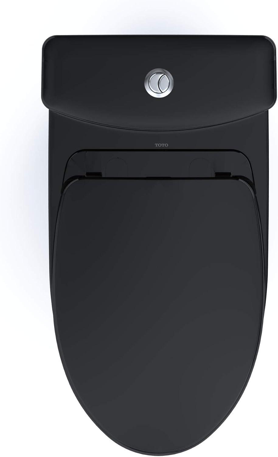TOTO® Aquia® IV Two-Piece Elongated Dual Flush 1.28 and 0.9 GPF Universal Height Toilet, WASHLET®+ Ready, Ebony - MS446124CEMFN#51