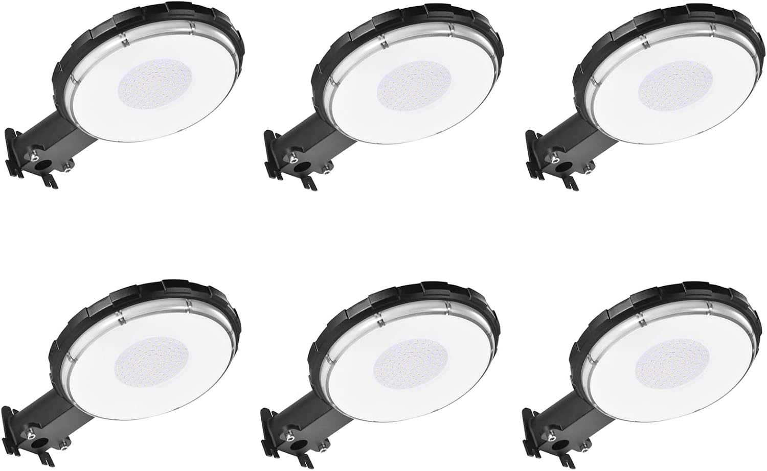 6 Pack 100W LED Barn Lights,Dusk to Dawn Outdoor Yard Lights with Photocell,10000lm 5000K Daylight IP65 Waterproof Outdoor Security/Street/Area Light - 700W MH/HPS Replacement