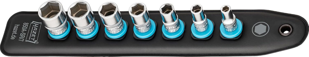 Hazet 850A-SR/7 SmartRail 1/4' SAE Socket Set, 7 Pieces