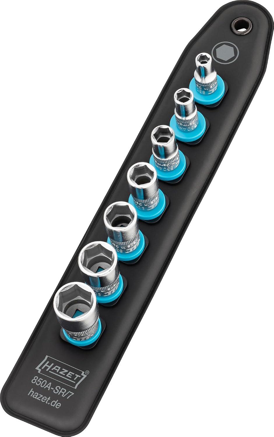 Hazet 850A-SR/7 SmartRail 1/4' SAE Socket Set, 7 Pieces