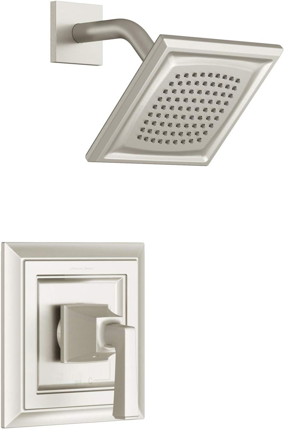American Standard TU455507.295 Town Square S Shower Only Trim Kit with Cartridge-1.8 GPM, Brushed Nickel