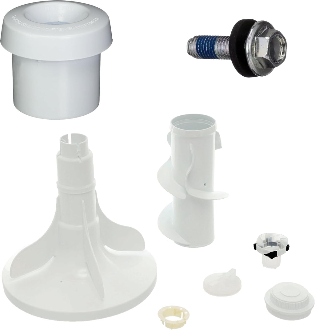 US-Based Supplier – 285565 Genuine OEM Washer Agitator Assembly 23.5' L x 14' W x 14' H 8575076A Fabric Softener Dispenser WP358237 Bolt KIT replaces 3946501, 3951744, W10110785, WP3946501, WP3951744