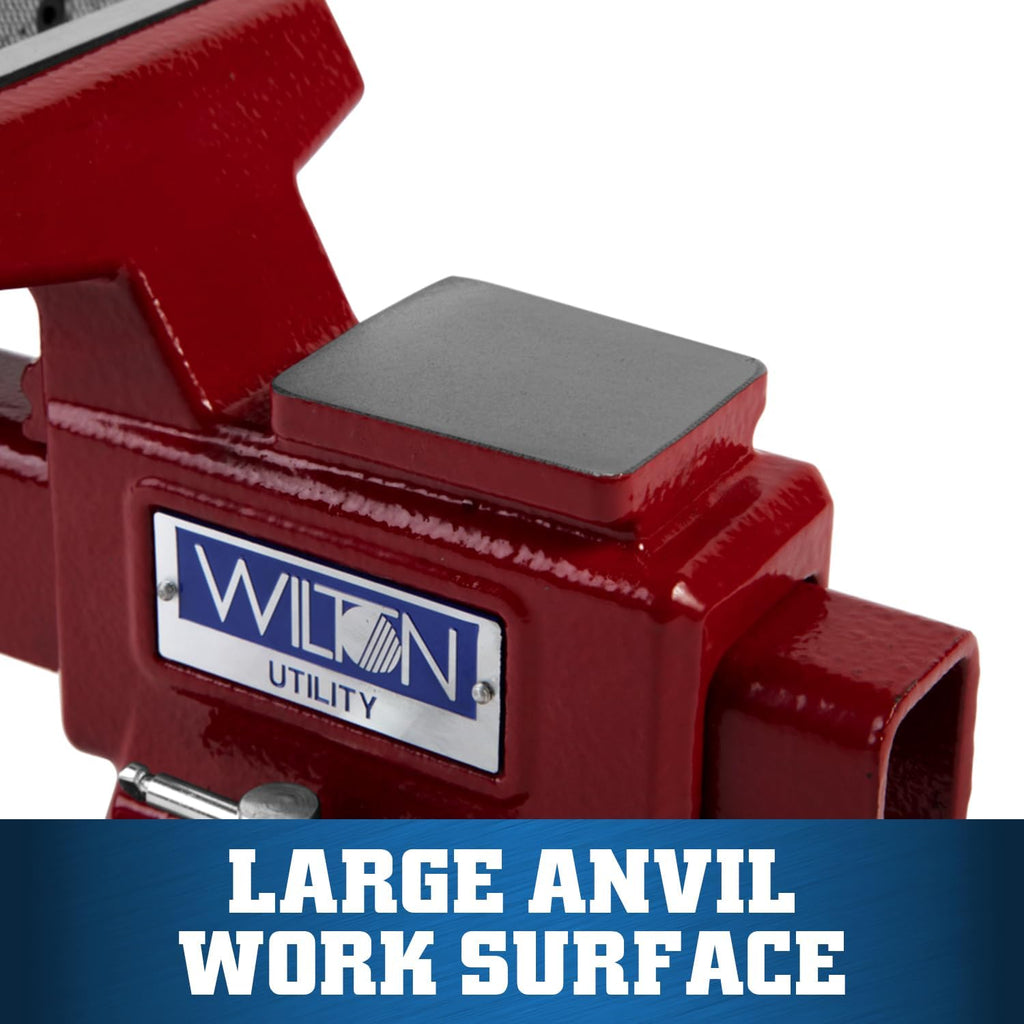 Wilton Utility Bench Vise, 4-1/2' Jaw Width, 4' Jaw Opening, 2-5/8' Throat (Model 674U)