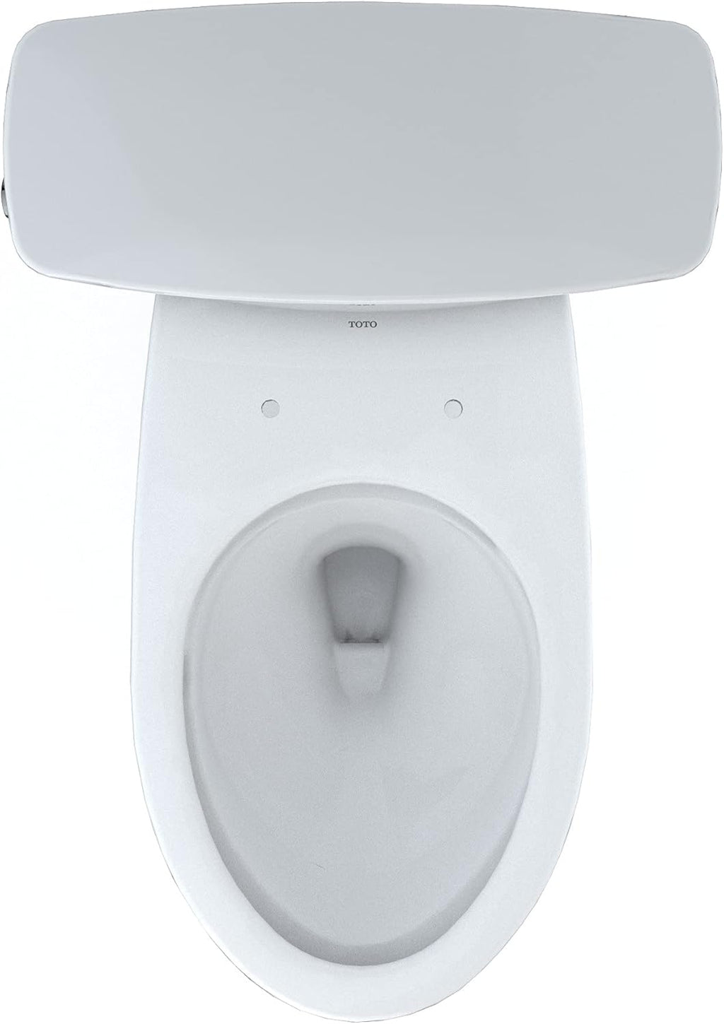 TOTO Drake Transitional Two-Piece Elongated 1.28 GPF Universal Height TORNADO FLUSH Toilet with 10 Inch Rough-In and CEFIONTECT, Cotton White - CST786CEFG.10#01